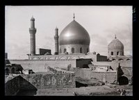 Moderne Stadt, schiitische Heiligtümer (al-ʿAskari and al-Hadi, shrine over tops of houses)