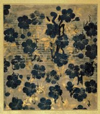 Album mit Waka-Gedichten auf Bildern von Blumen und Gräsern der Vier Jahreszeiten