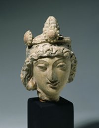 Kopf eines Bodhisattva mit Diadem